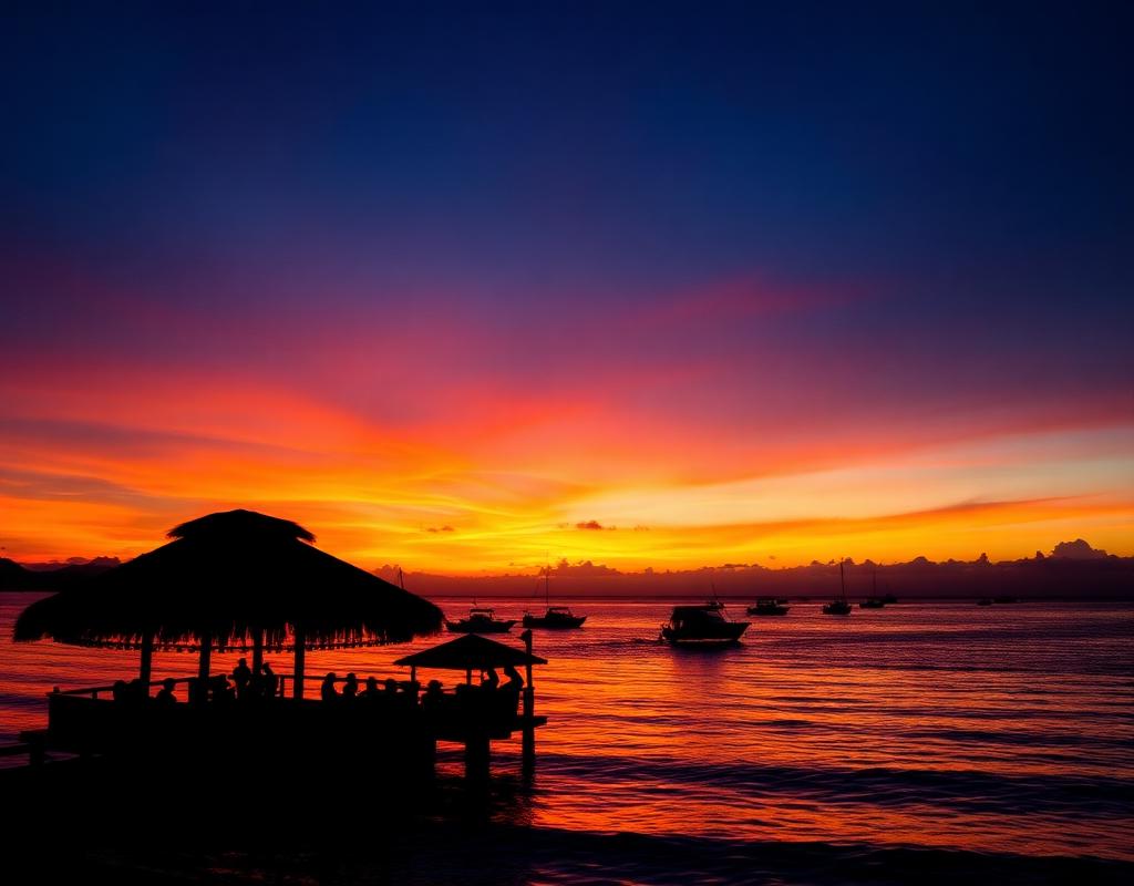 Pôr do sol em Balneário Camboriú